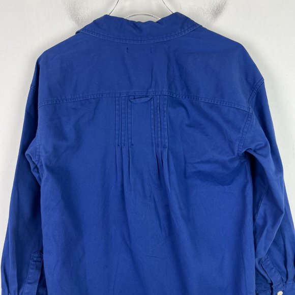 NWT Madewell Mini Shirtdress in Regenerative Chino Long Sleeve Blue Size Small S - Picture 11 of 12